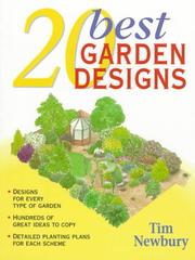 Cover of: 20 best garden designs by Tim Newbury