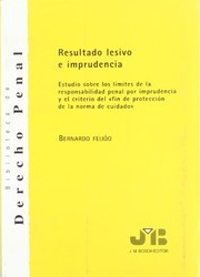 Cover of: Resultado lesivo e imprudencia by Bernardo José Feijóo Sánchez