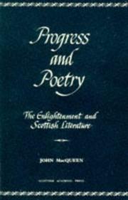 Cover of: Progress and Poetry (Enlightenment of Scottish Literature Vol 1)