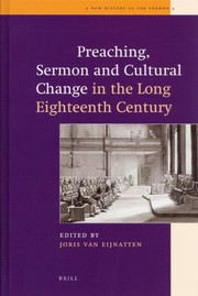 Cover of: Preaching, sermon, and cultural change in the long eighteenth century