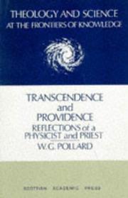 Cover of: Transcendence and providence: reflections of a physicist and priest