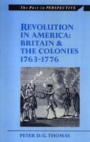 Cover of: Revolution in America by Peter David Garner Thomas