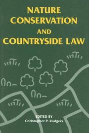 Cover of: Nature conservation and countryside law