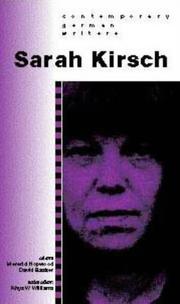 Cover of: Sarah Kirsch