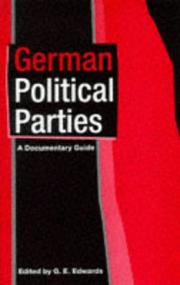 Cover of: German political parties: a documentary guide
