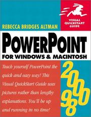 Cover of: PowerPoint 2000/98 for Windows & Macintosh (Visual QuickStart Guide) by Rebecca Bridges Altman
