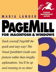 PageMill 3 for Macintosh & Windows by Maria Langer