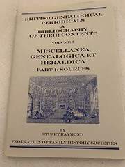 Cover of: British Genealogical Periodicals 3/1