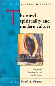 Cover of: The Novel, Spirituality and Modern Culture by Paul S. Fiddes, Paul S. Fiddes