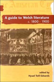 Cover of: A guide to Welsh literature by edited by A.O.H. Jarman and Gwilym Rees Hughes.