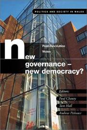 Cover of: New governance - new democracy?: post-devolution Wales