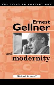 Cover of: Ernest Gellner and modernity