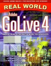 Cover of: Real World Adobe GoLive 4 | Jeff Carlson