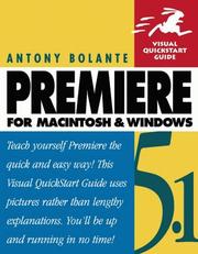 Cover of: Premiere 5.1 Mac Windows (Visual QuickStart Guide) by 