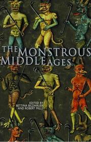 Cover of: The Monstrous Middle Ages by 