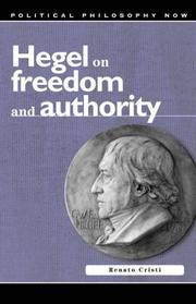 Cover of: Hegel on Freedom and Authority (University of Wales Press - Political Philosophy Now)