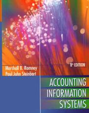 Cover of: Accounting Information Systems by Marshall B. Romney, Paul John Steinbart