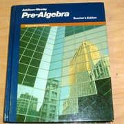 Cover of: Addison-Wesley pre-algebra
