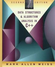 Cover of: Data structures & algorithm analysis in C++