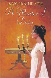 Cover of: A Matter of Duty by Sandra Heath