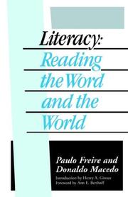 Cover of: Literacy by Paulo Freire