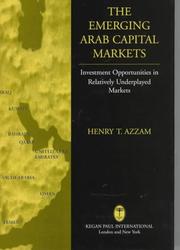 Cover of: emerging Arab capital markets | Henry T. Azzam