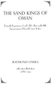 Cover of: The sand kings of Oman by Raymond O'Shea