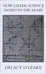 Cover of: How Greek science passed to the Arabs