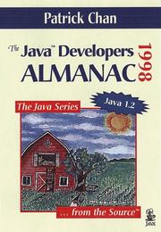 Cover of: The Java(TM) Developers Almanac by Patrick Chan