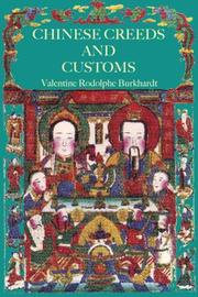 Chinese creeds & customs by V. R. Burkhardt, Ato Quayson