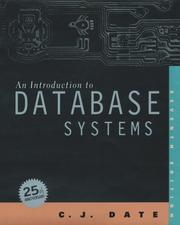 Cover of: An Introduction to Database Systems by C. J. Date, C. J. Date