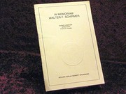 Cover of: In Memoriam Walter F. Schirmer by Rainer Lengeler