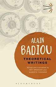 Cover of: Theoretical Writings by Alain Badiou, Ray Brassier, Alberto Toscano