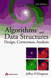 Cover of: Algorithms and data structures: design, correctness, analysis