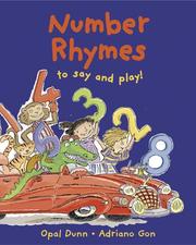 Cover of: Number Rhymes to Say and Play by Opal Dunn, Opal Dunn
