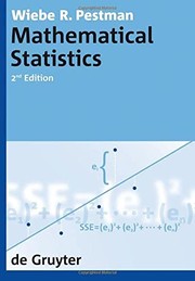 Mathematical statistics by Wiebe R. Pestman