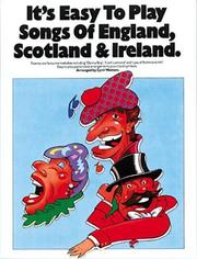 It's Easy To Play Songs Of England, Scotland, & Ireland (It's Easy to Play) by Cyril Watters
