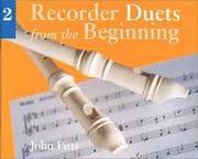Cover of: Recorder Duets From The Beginning Book 2