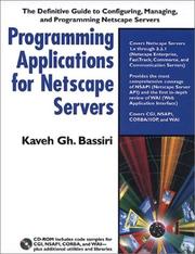 Cover of: Programming applications for Netscape servers