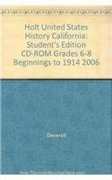 Cover of: United States History Student Edition CD-ROM California Edition (Independence to 1914) by 
