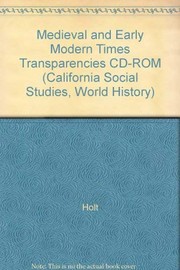 Cover of: Medieval and Early Modern Times Transparencies CD-ROM (California Social Studies, World History)