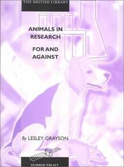 Cover of: Animals in research: for and against