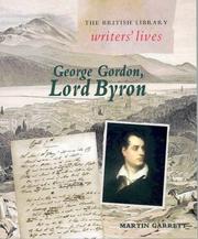 Cover of: George Gordon, Lord Byron by Martin Garrett