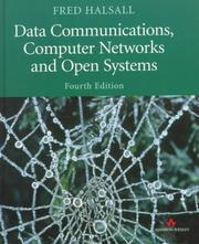 Cover of: Data communications, computer networks, and open systems by Fred Halsall