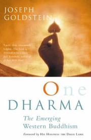 Cover of: One Dharma by Joseph Goldstein