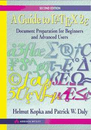 Cover of: A Guide to LATEX: Document Preparation for Beginners and Advanced Users (2nd Edition)