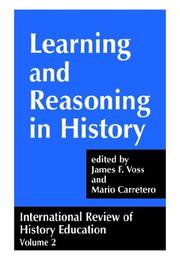 Cover of: INTERNATIONAL REVIEW OF HISTORY EDUCATION by James F. Voss