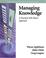 Cover of: Managing Knowledge