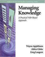 Cover of: Managing knowledge by Wayne Applehans