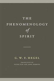 Cover of: Phenomenology of Spirit